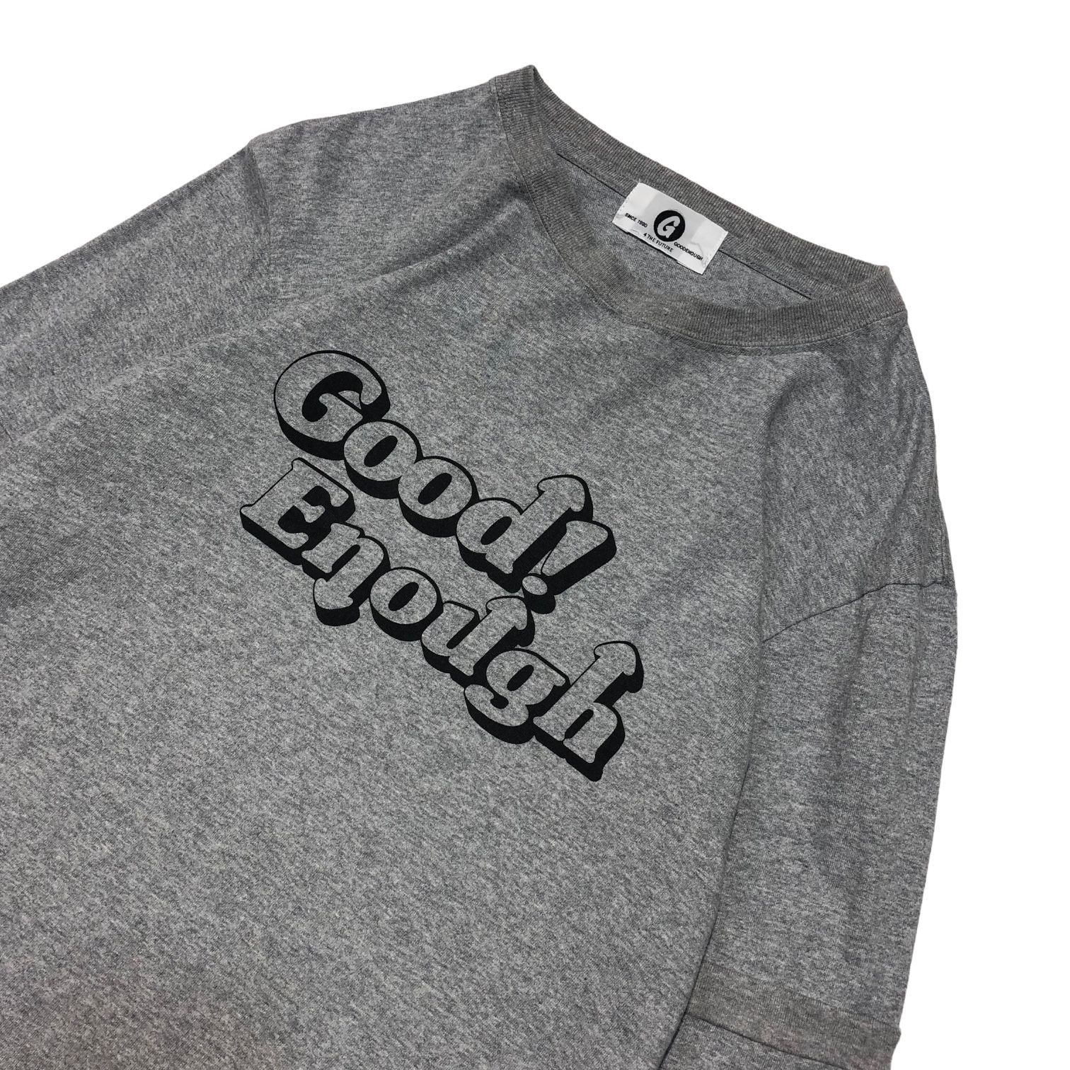 GOODENOUGH Tシャツ GOODENOUGH(グッドイナフ) 15SS RIB ON SLEEVE LOGO TEE リブ