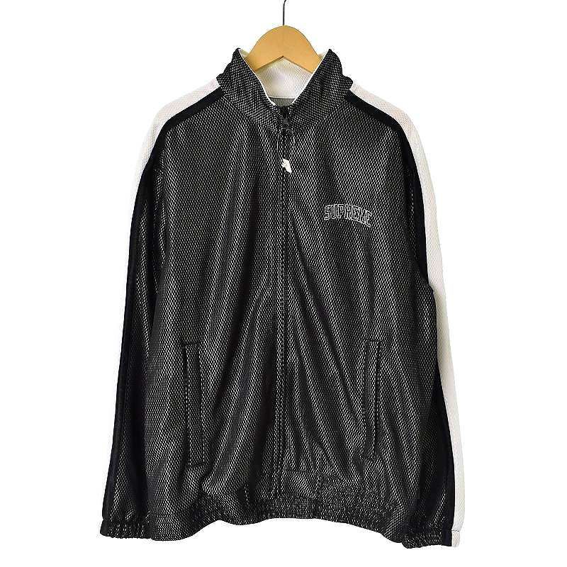 シュプリーム SUPREME 18SS Bonded Mesh Track Jacket ボンド メッシュ トラック ジャケット ブルゾン S 黒 ブラック