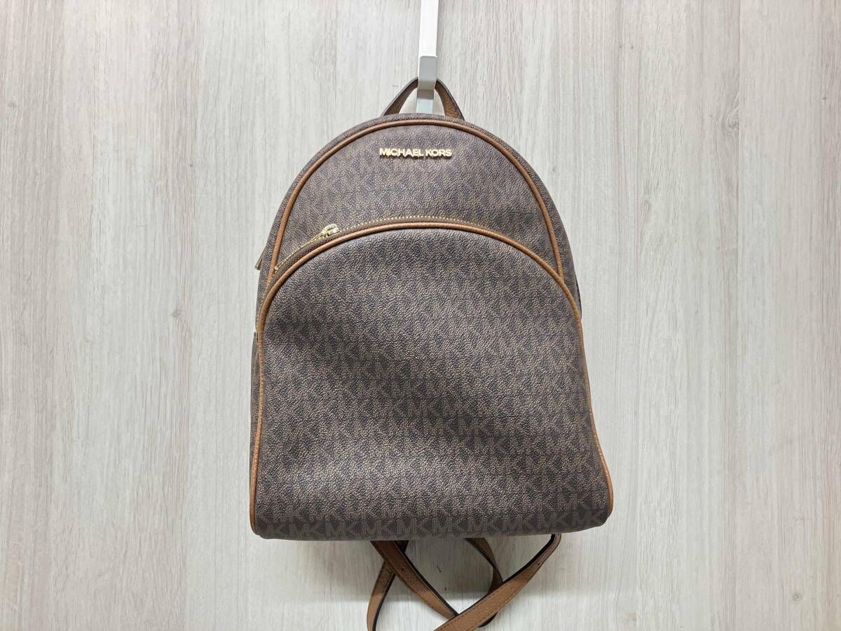 MICHAEL KORS 35F8GAYB2B リュック バッグ モノグラム キャンバス レザーバッグ マイケルコース 保存袋付き