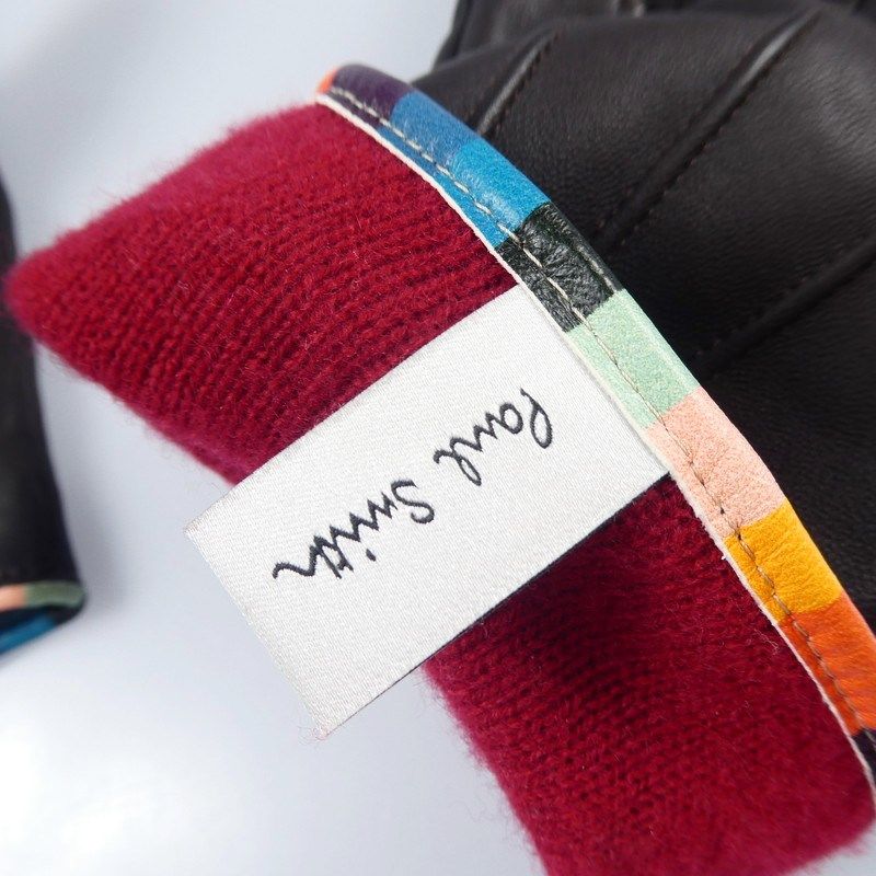 未使用品　Paul Smith ポールスミス　手袋　グローブ　レザー　ストライプ 楽天市場】Paul Smith ポールスミスマルチカラーストライプ