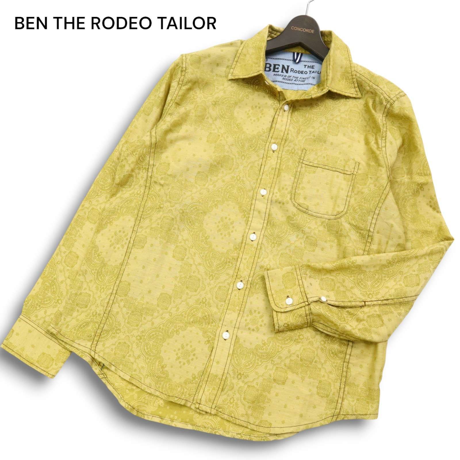 BEN THE RODEO TAILOR ラングラー × メンズビギ 通年☆ ペイズリー 
