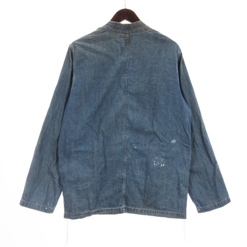 キャピタル kapital デニム カーディガン長袖 ペンキ加工
