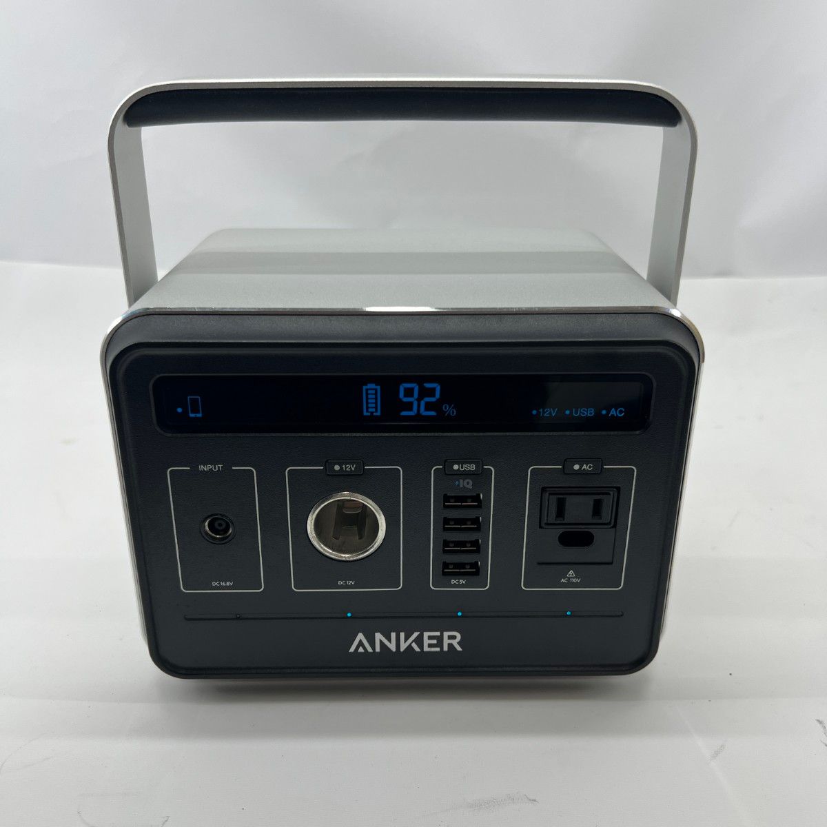 〇〇ANKER アンカー 家電 PowerHouse 434Wh ポータブル電源 蓄電池 非常用電源 アンカー パワーハウス 本体 A1701511 シルバー