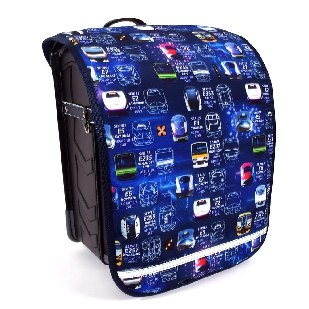 【新着商品】CANDY STYLE ランドセルカバー 撥水・軽量タイプ 反射材(リフレクター)付き 電車の顔コレクション COLORFUL はっ水 軽量 汚れにくい シワ防止 男の子 NN902300