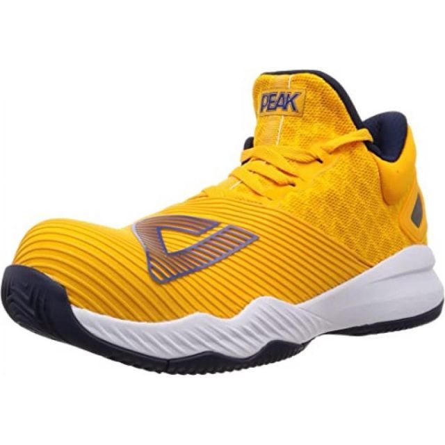 PEAK ピーク セーフティシューズ BAS-4507 イエロー 24.5cm 安全靴 作業靴 スニーカー 軽量 抗菌防臭