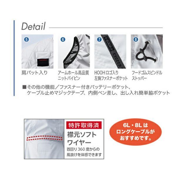 種類7 1 ネイビー|8L 1320円 鳳凰 村上被服 快適ウェア V5559 フルハーネス 対応 冷感 フード ベスト ファン＆バッテリー別売 ｜ 夏 猛暑 クール 熱中症 涼しい ひんやり カモフラ 着心地 カジュアル おしゃれ メンズ 2 YUZUMIYA_COM