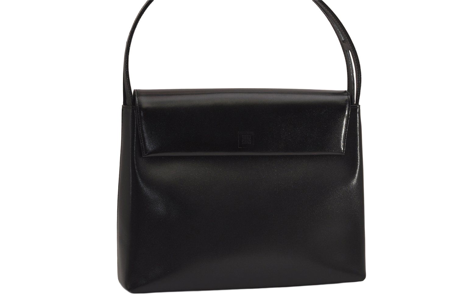 GIVENCHY ジバンシィ ヴィンテージ レザー ショルダーハンドバッグ 財布 ブラック 7538M
