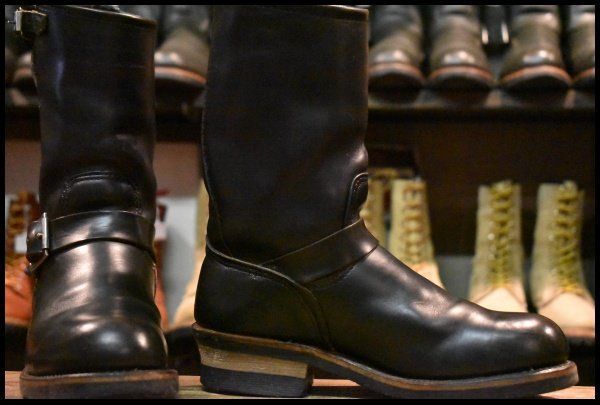 6.5 D PT 91プリント 94年 刻印 レッドウィング 2268 エンジニア ブラッククローム スチールトゥ ブーツ redwing FI 113