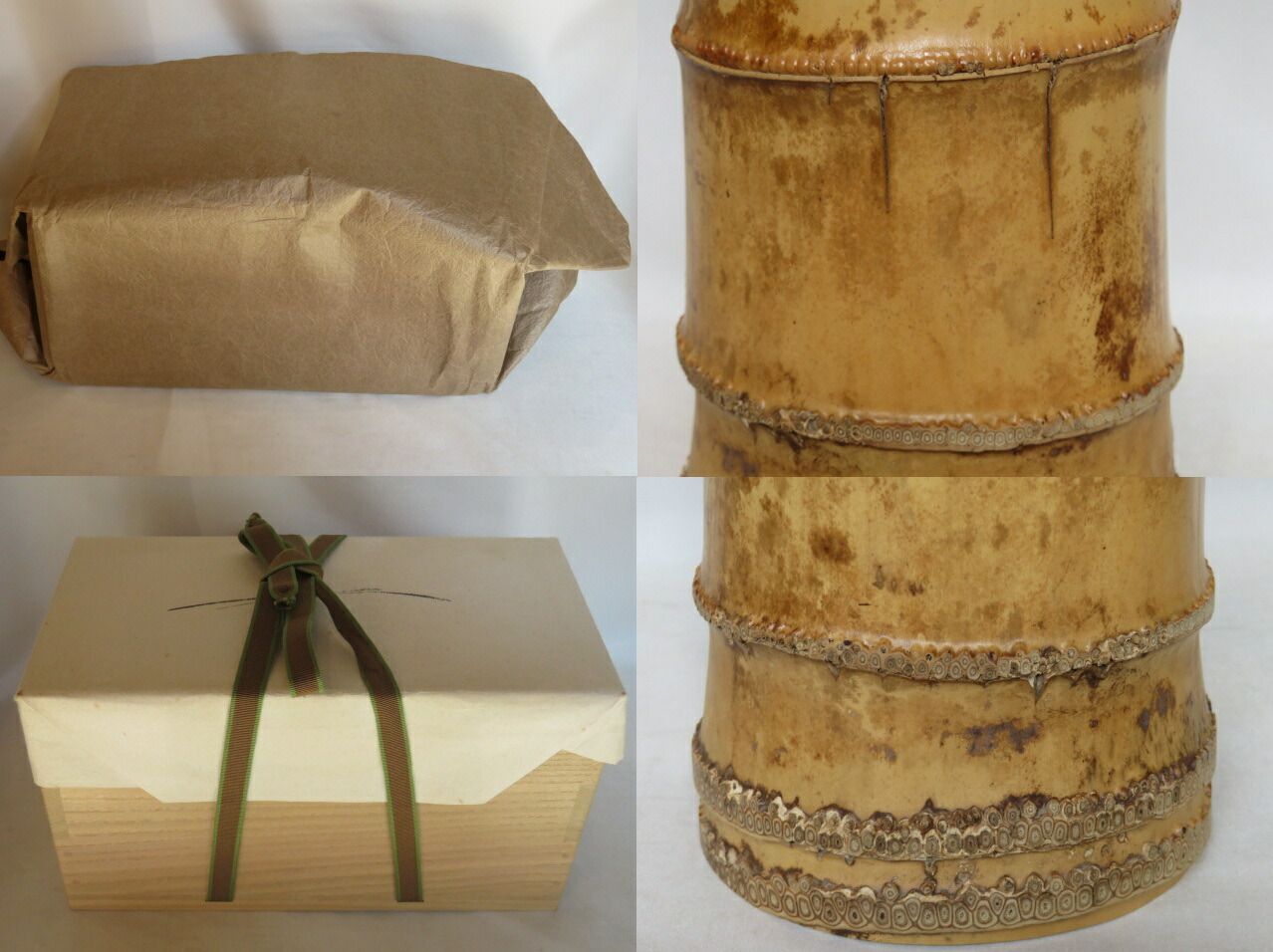 三月◇特売品）千家十職 黒田正玄作 鵬雲斎宗匠御書付 銘「慶雲」竹