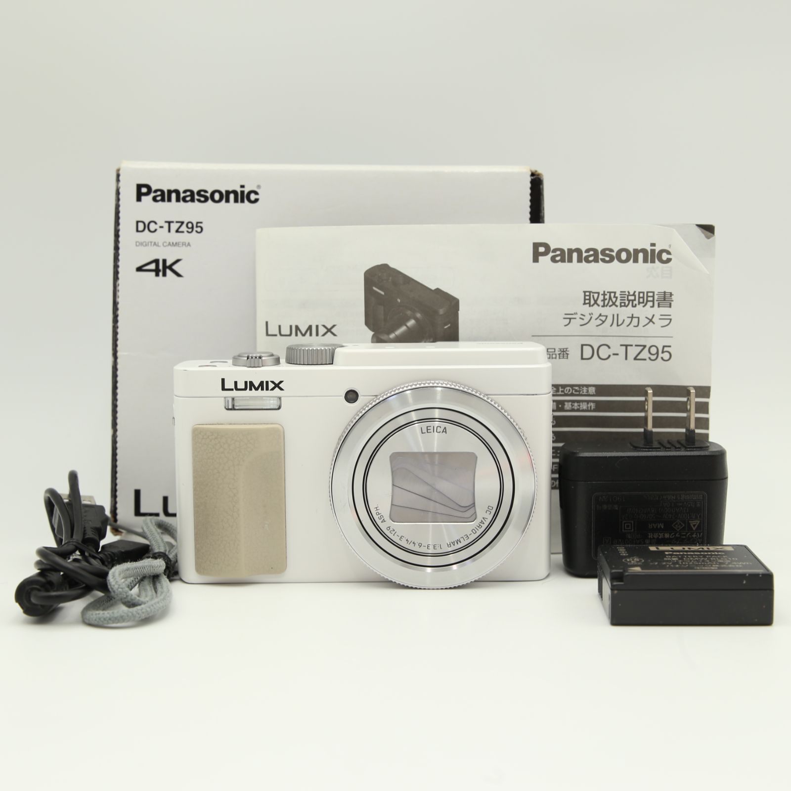 □美品□ PANASONIC LUMIX TZ95 ホワイト DC-TZ95 #62a01 - メルカリ