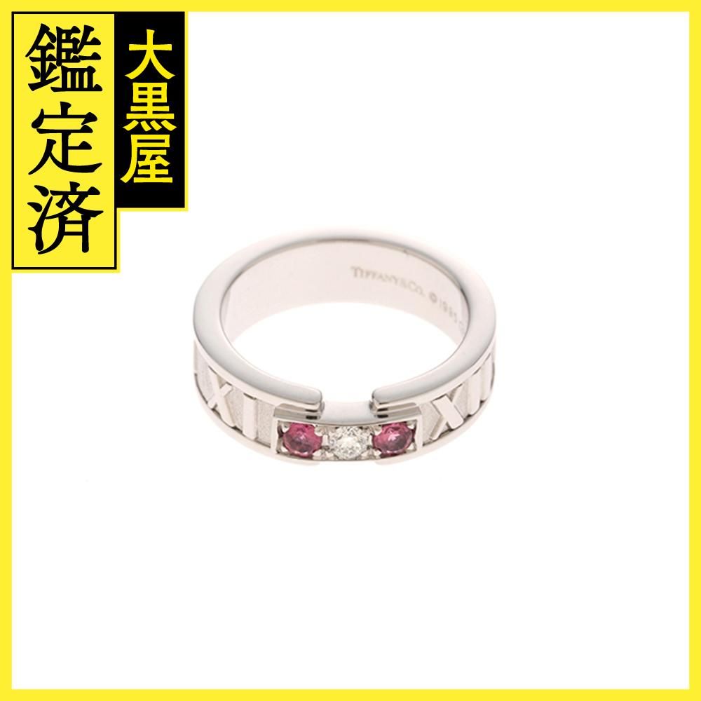 ティファニー K18WG ピンクトルマリン ダイヤモンド