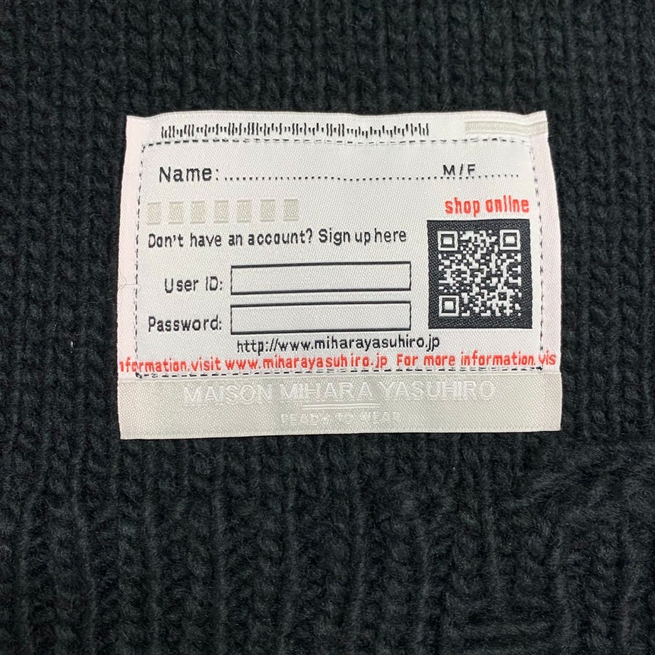 Maison MIHARA YASUHIRO】メゾン ミハラヤスヒロ/CAT INTARSIA KNIT 