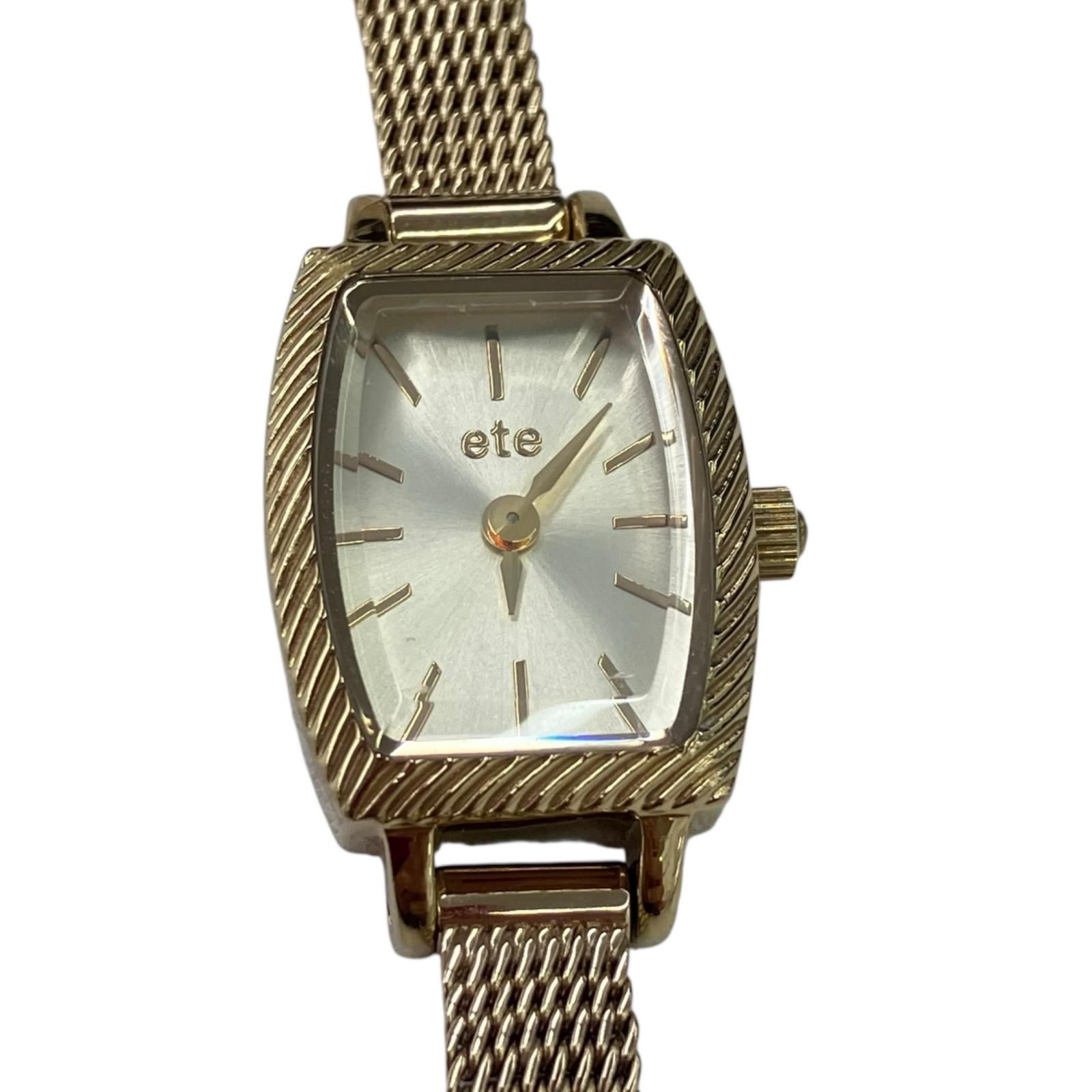ete エテ 時計 イエローゴールド トノーフェイス ウォッチ（アナログ