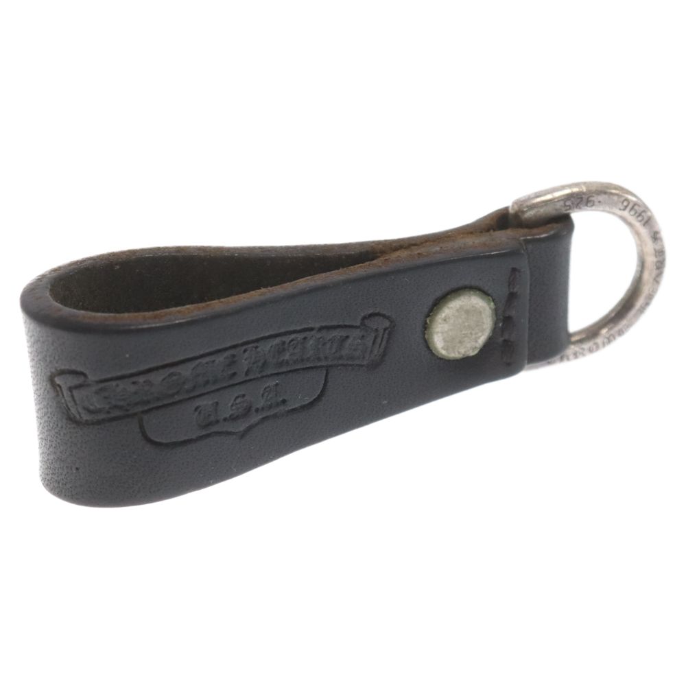 クロムハーツCHROMEHEARTS.レザークロスボールベルトループDリング