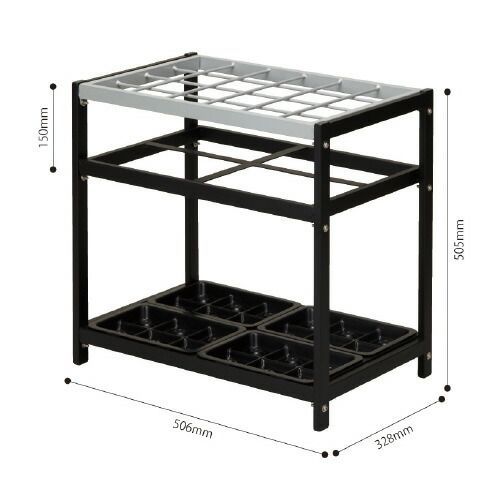 折り畳み傘も長傘も立てられる２ＷＡＹ 傘立て ２４本用4788-8296 カウネット