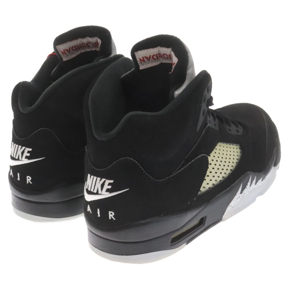NIKE エアジョーダン 5 レトロ スニーカー ブラック 26cm ナイキ