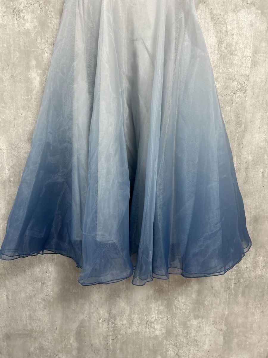 大特価満載！ eimy istoire グラデーションスカート ロング スカート sizeXS 青 ◎レディース おしゃれを楽しむ