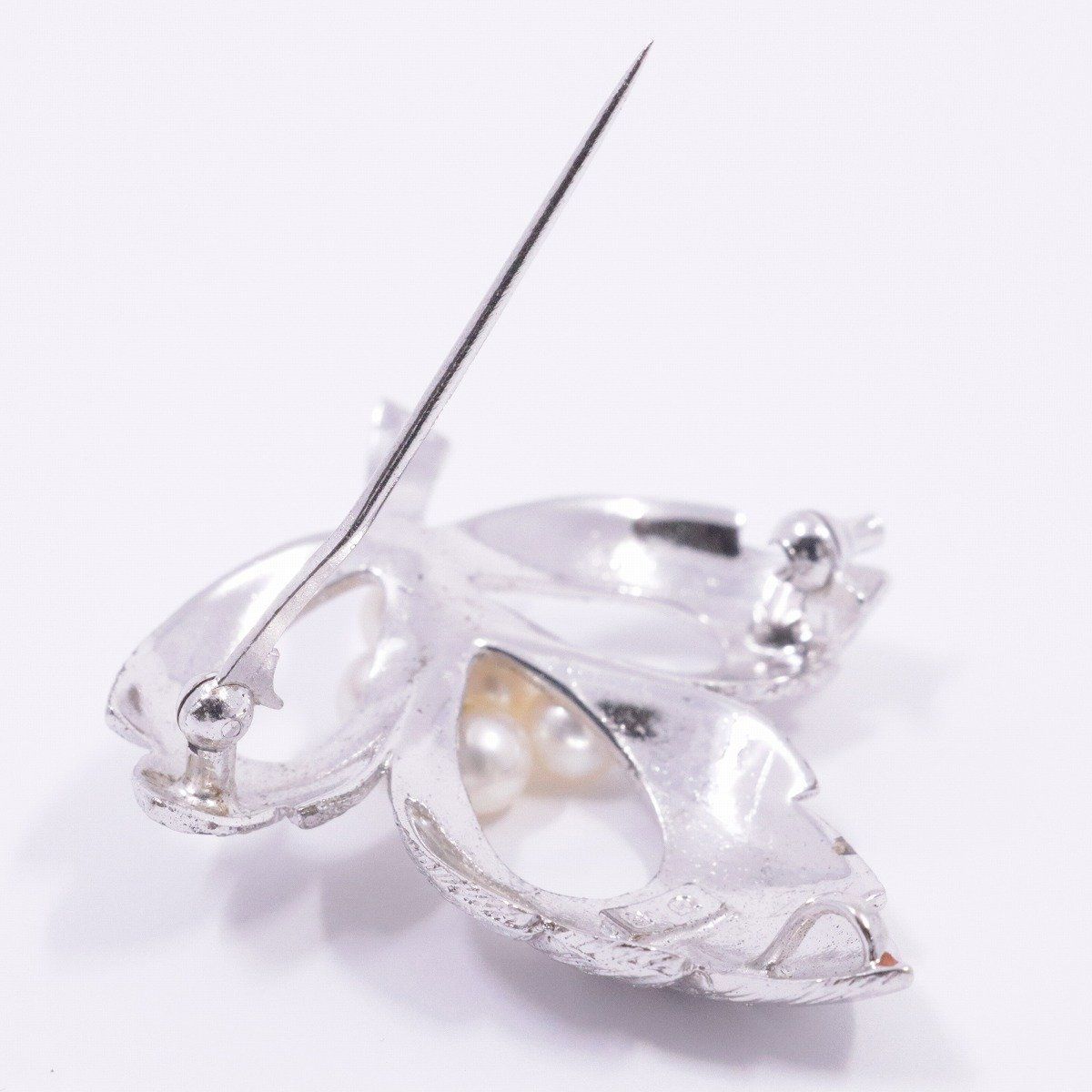 MIKIMOTO ミキモト リーフモチーフ ブローチ ペンダントトップ