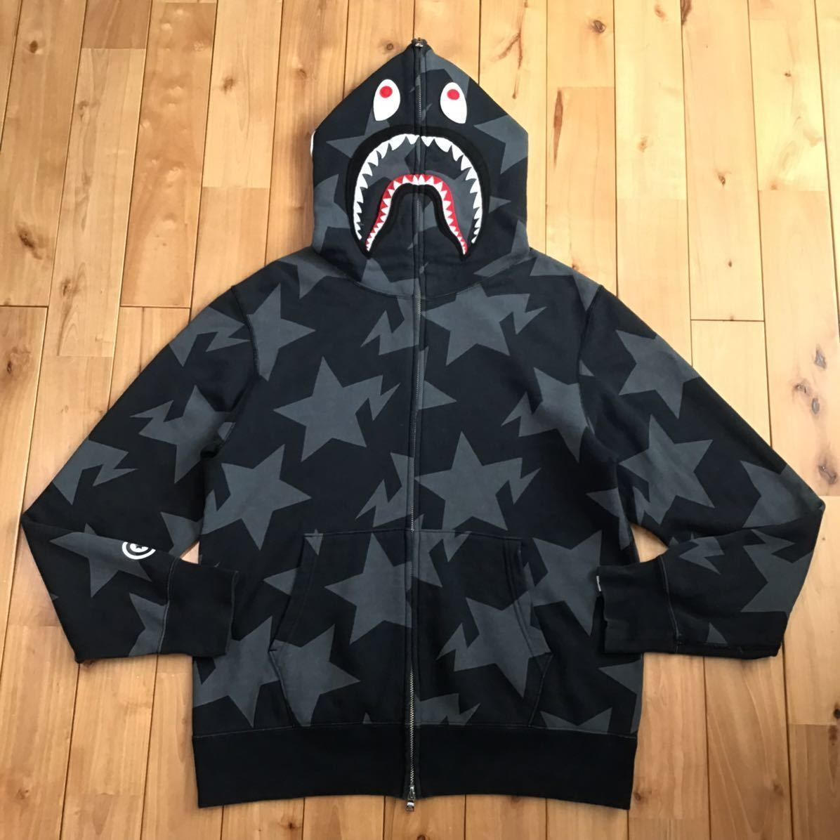 人気が高い シャーク スター BAPE パーカー ape bathing a black Lサイズ トップス