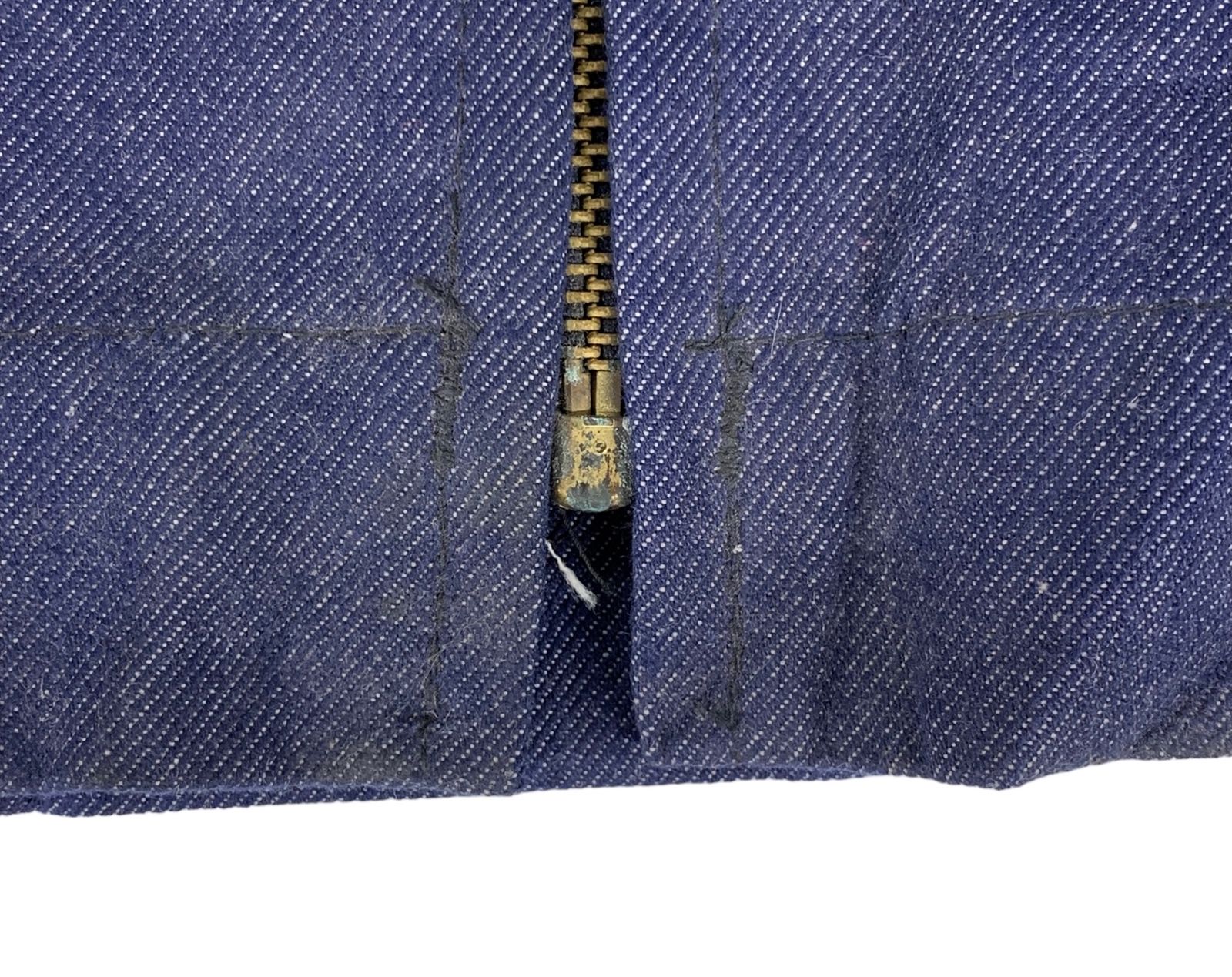 フランス製 BARBE BLEUE デニムワークジャケット aileeジッパー 80s 