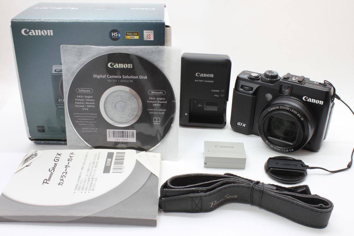 動作 キャノン Canon PowerShot G1X 動作 済 バッテリー 充電器 元箱