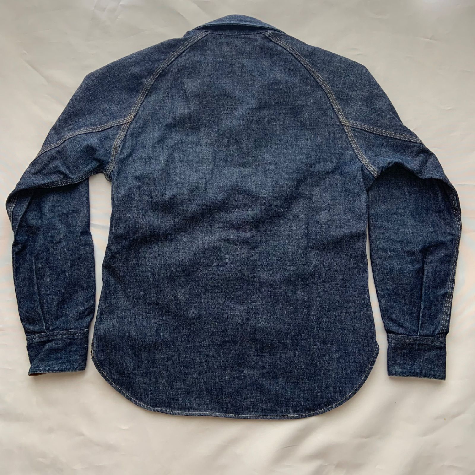 ☆【古着】DELUXEWARE 7640 40s DENIM SHIRT Sサイズ 日本製