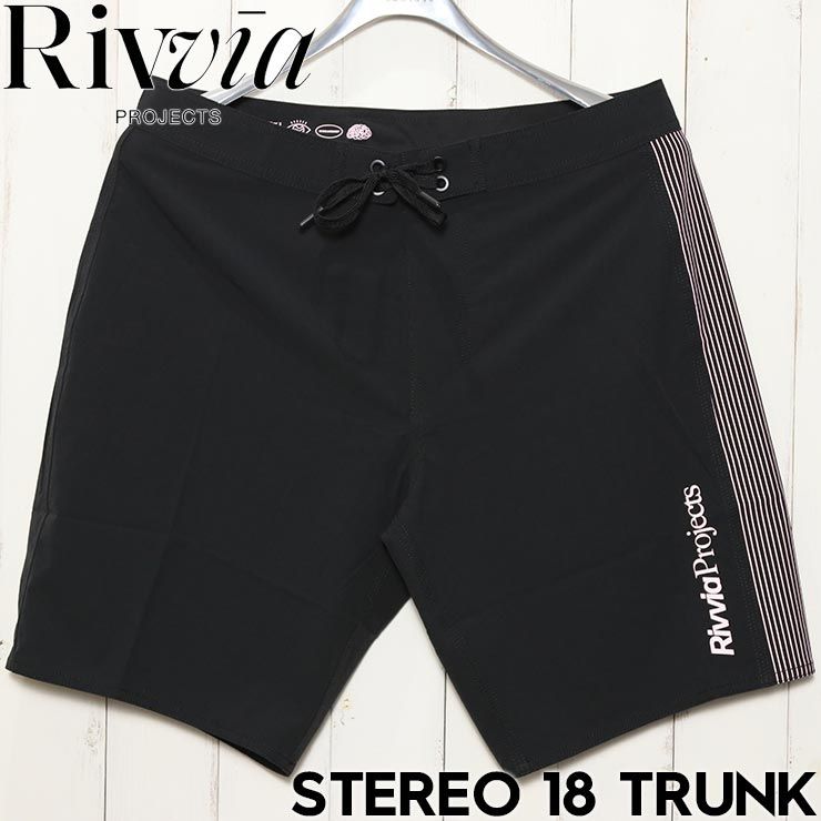 ボードショーツ 水着 Rivvia PROJECTS リヴィアプロジェクツ STEREO 18 TRUNK RBO-25125 BLACK PINK 日本代理店