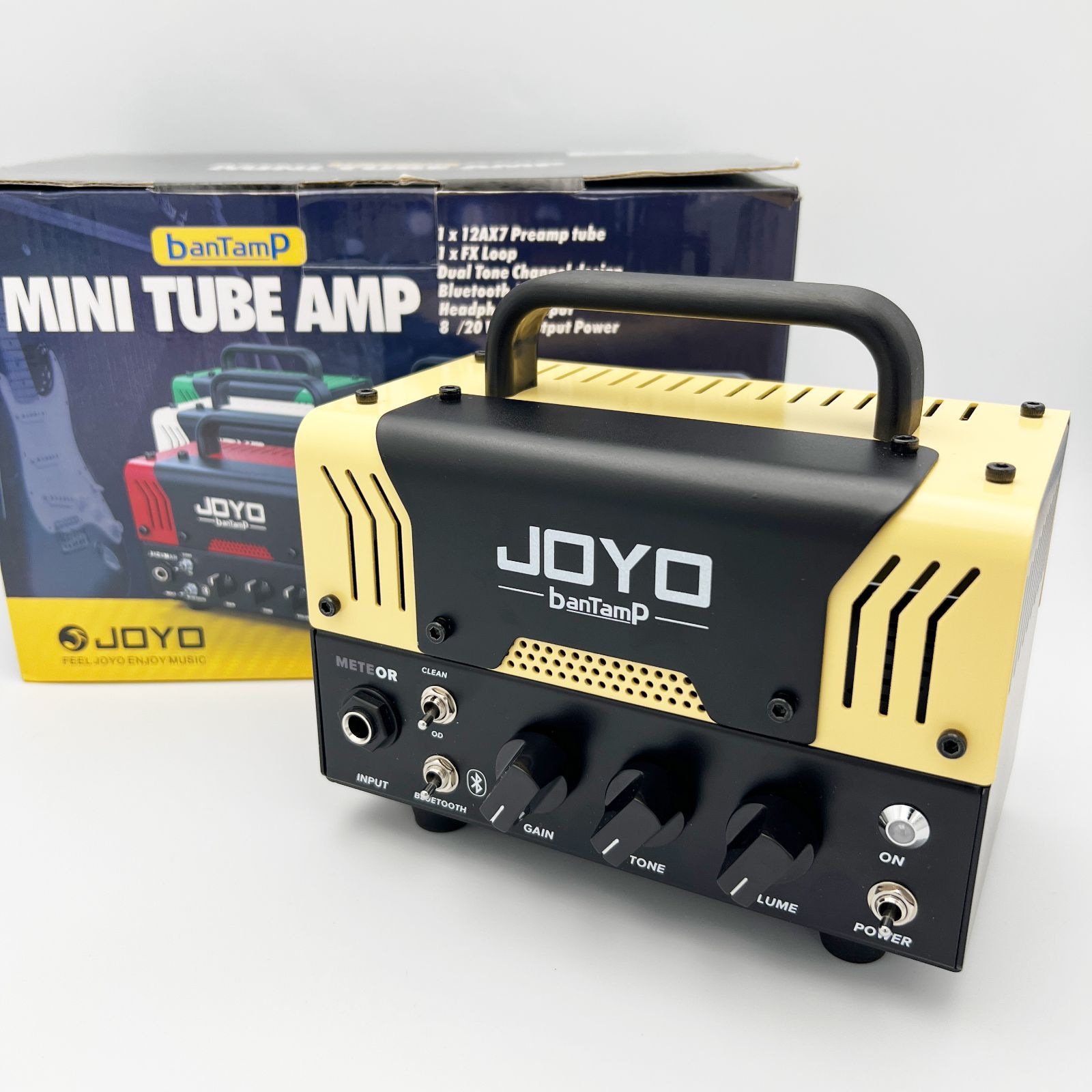 JOYO banTamP METEOR イエロー 20W ２チャンネル チューブアンプヘッド MINI TUBE AMP ギターチューブアンプヘッド
