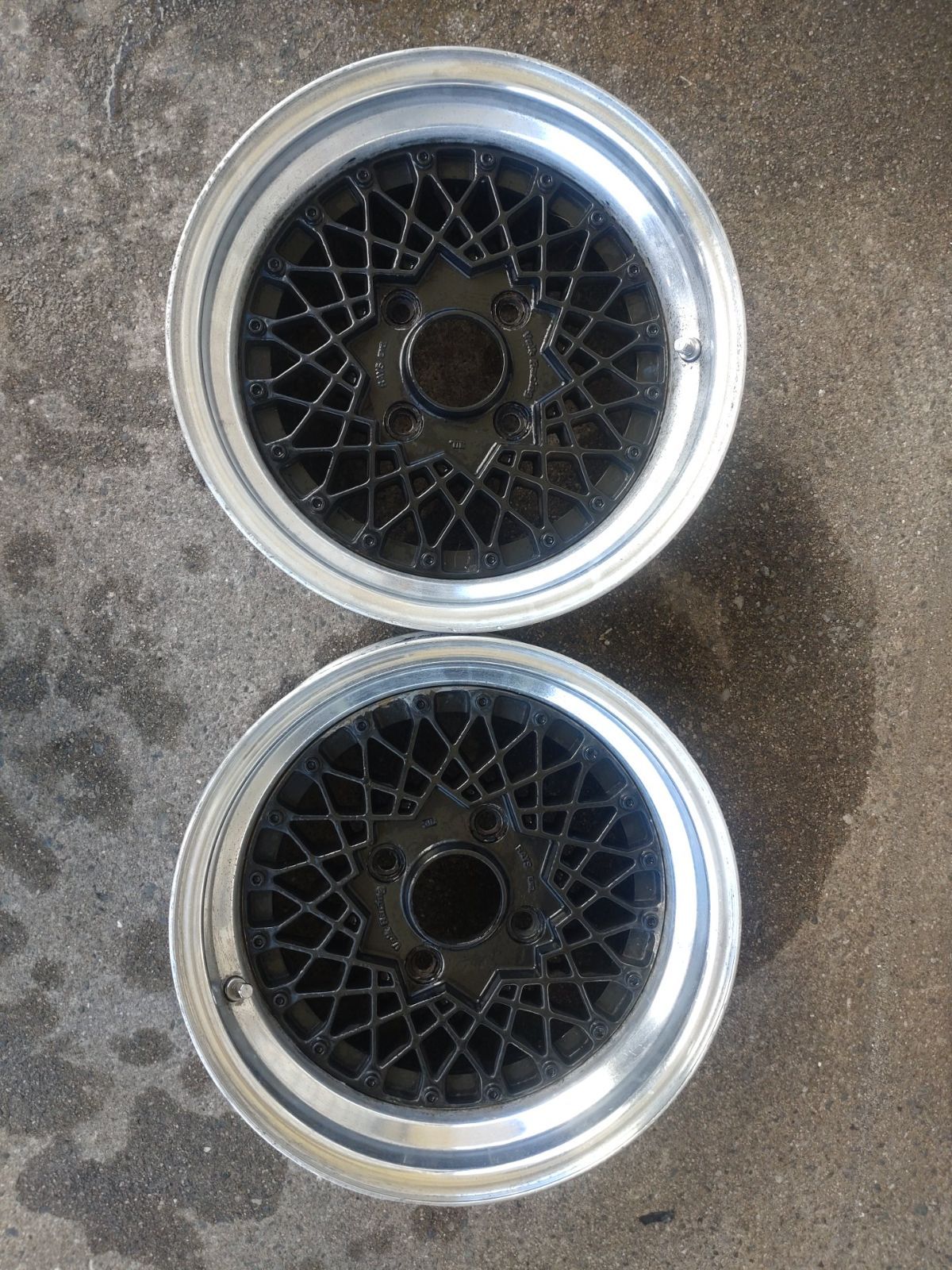 ♪ RAYS VOLK RACING メッシュ 14インチ 旧車ホイール 14x6.5J 14 PCD114.3-4H 深リム! 2本