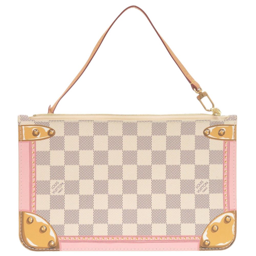 ルイ ヴィトン ネヴァーフルポーチ MM|GM用 ダミエアズール ポーチ バッグ LV 0220 LOUIS VUITTON