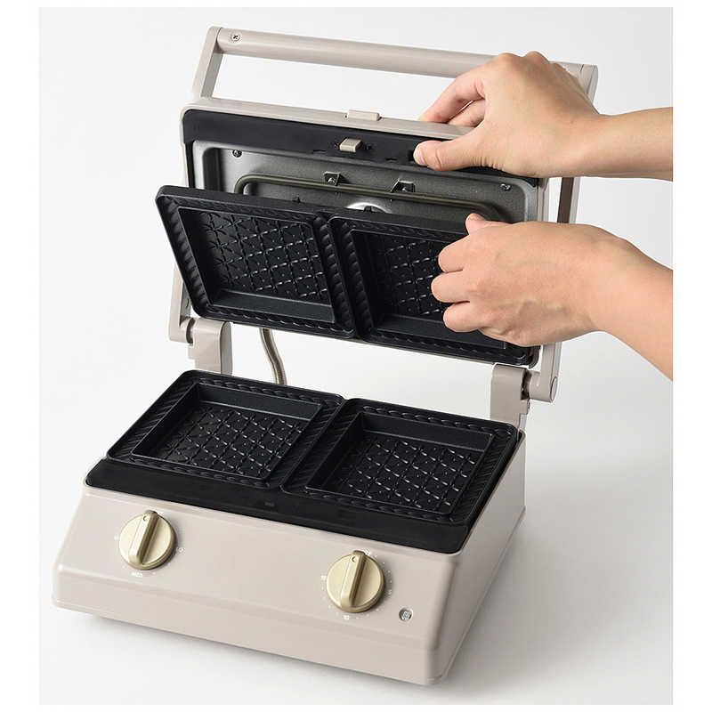 BRUNO ホットサンドメーカー ダブル BOE044-GRG グレージュ BRUNO