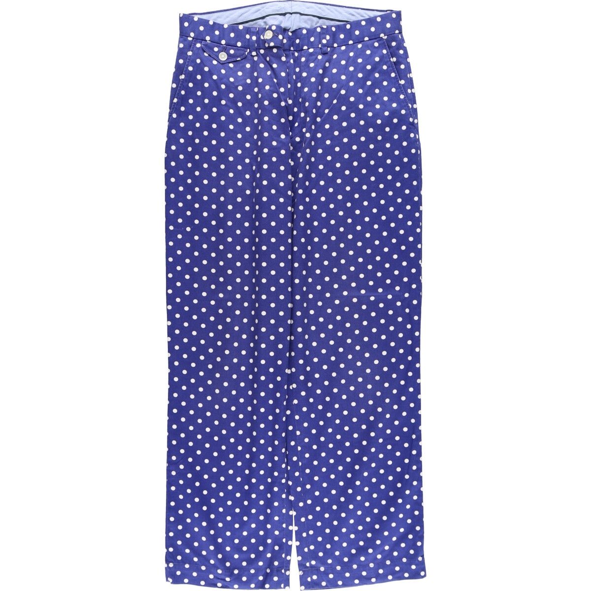 古着 ラルフローレン Ralph Lauren POLO GOLF ポロゴルフ ドット柄 スラックス ワイドパンツ メンズw34相当/eaa401366