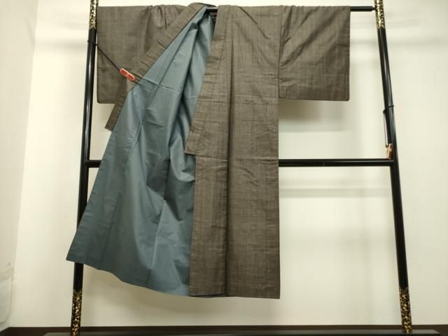 平和屋着物○男性 本場大島紬 アンサンブル 100亀甲 総詰め 正絹 逸品