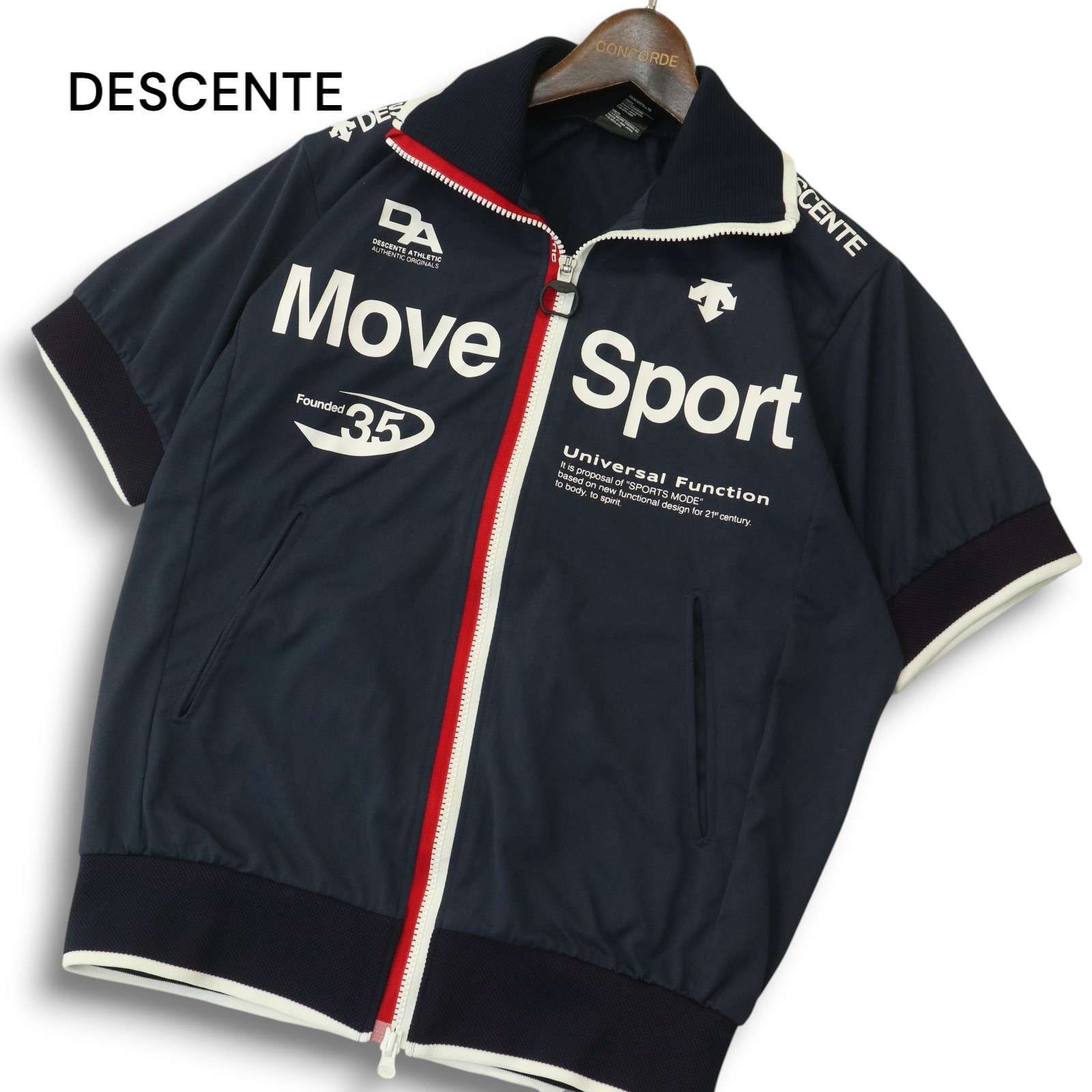 DESCENTE デサント Move Sport☆ ジャージ ジップ 半袖 ドライ