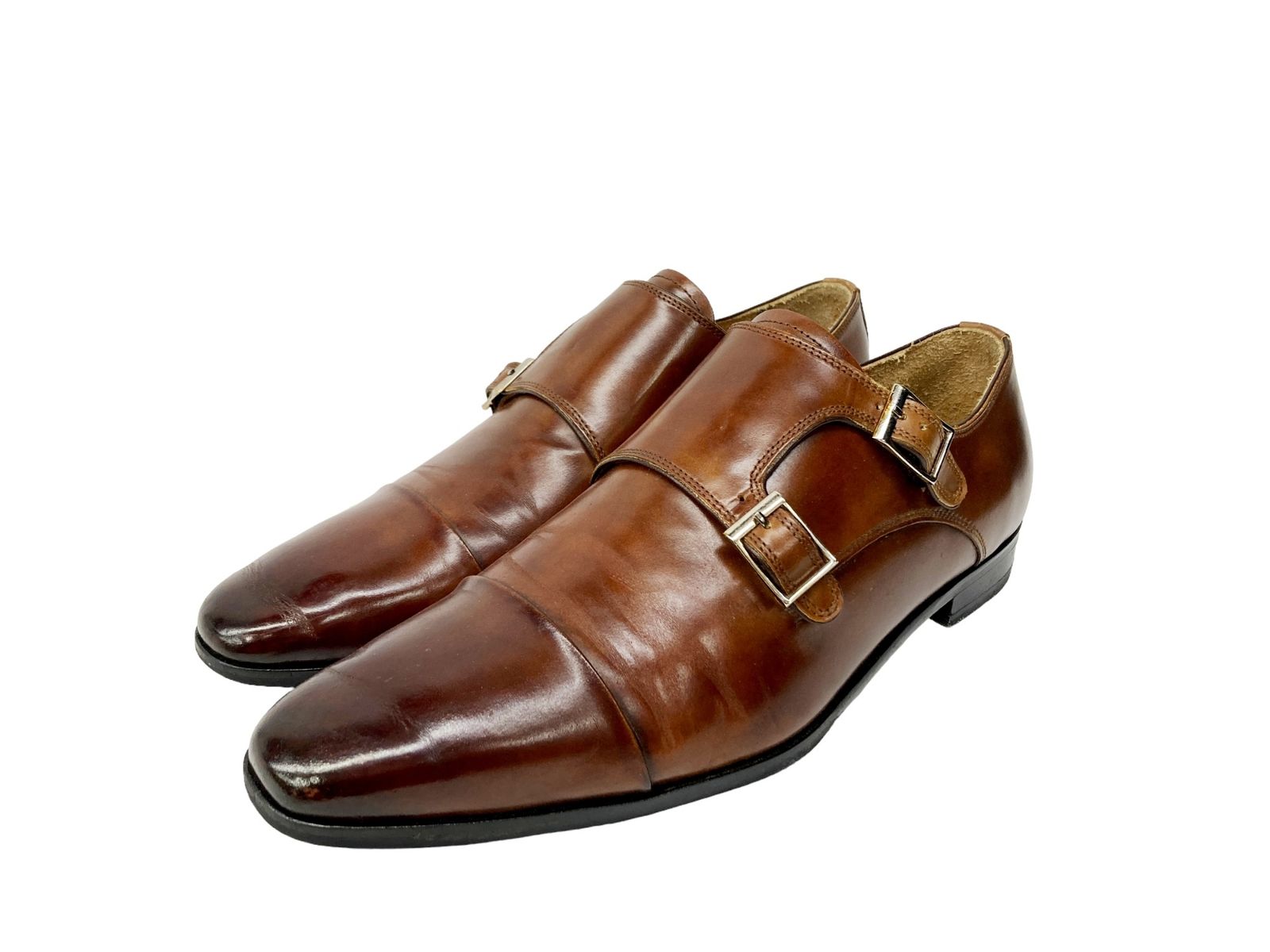 新品 未使用 日本製 チェントフェリーナ ダブルモンク ブラウン 7 25 革靴 新品 未使用 日本製 チェントフェリーナ ダブルモンク ブラウン