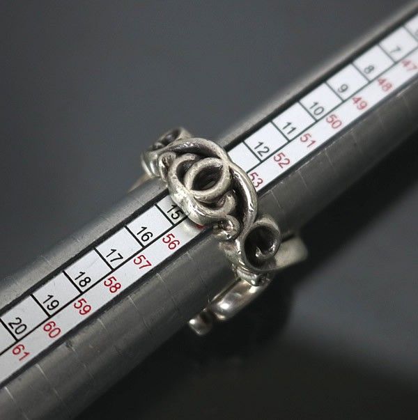 CHROME HEARTS クロムハーツ バタフライ ラップ リング 指輪 メンズ シルバー SV 925 約14号 100619 リング 指輪 アクセサリー
