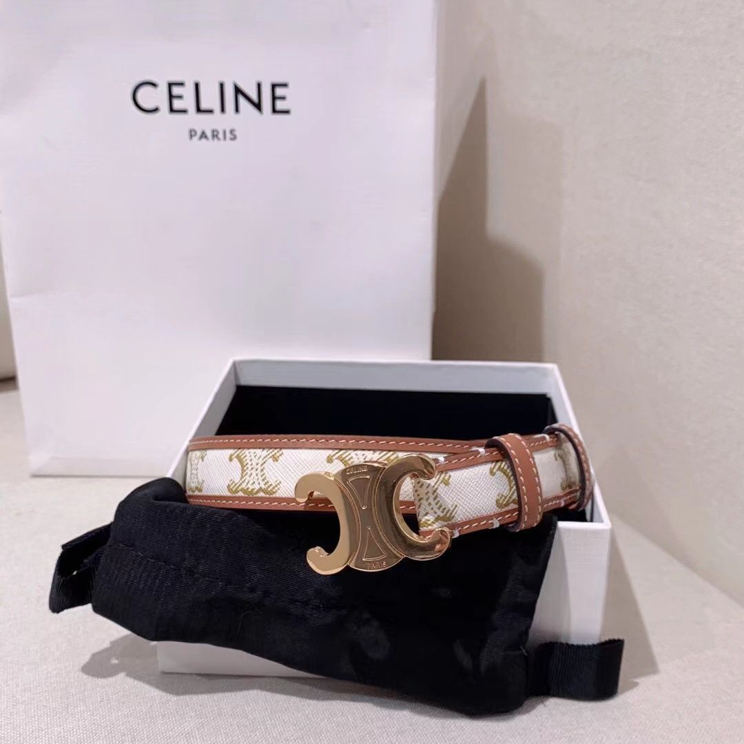 CELINE ベルト ミディアム Triomphe トリオンフキャンバス