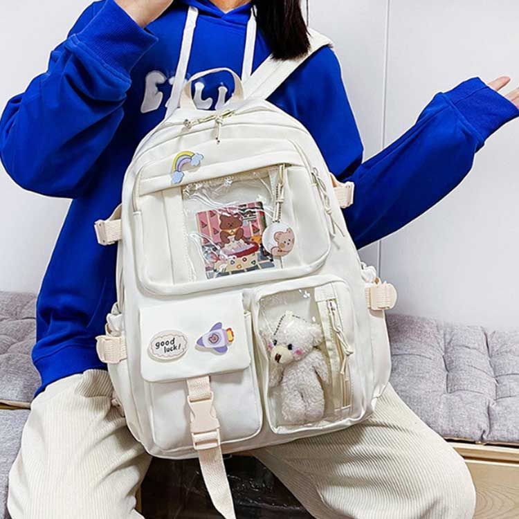 バッグ リュック 痛バ デイパック 推し 頷け 推し活 クリアポケット 