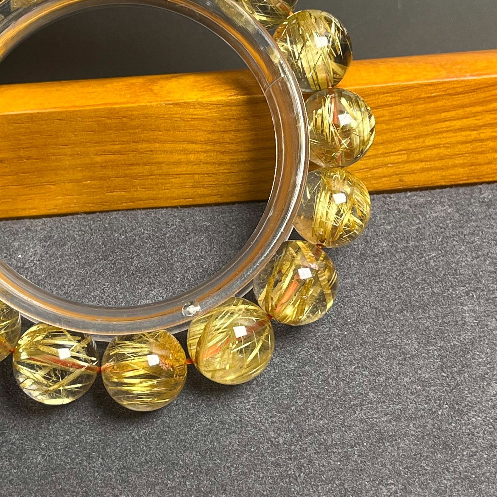 満針ルチルクォーツ ブレスレット