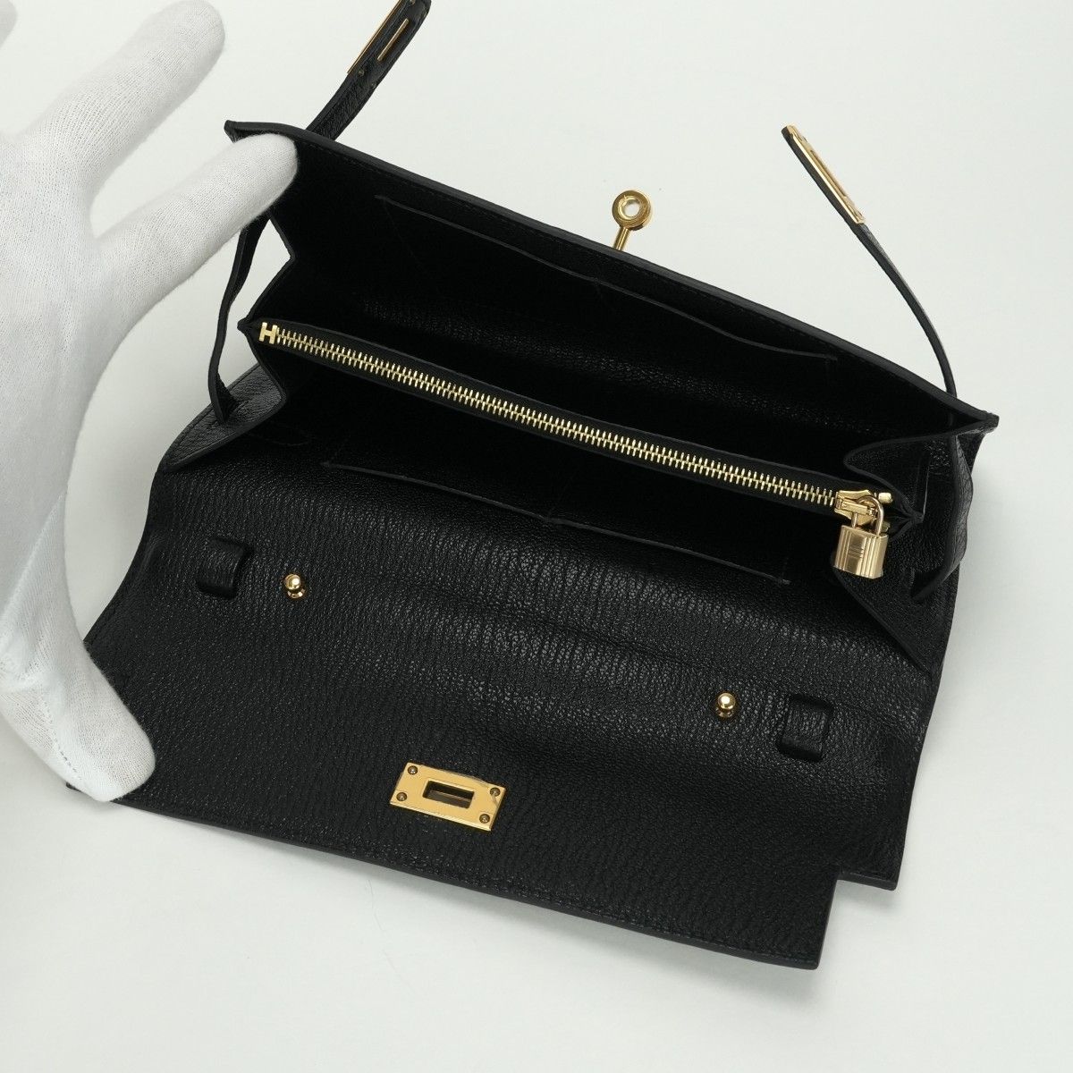 CELINE セリーヌ ラージト リオンフ ウォレット カーフスキン 長財布