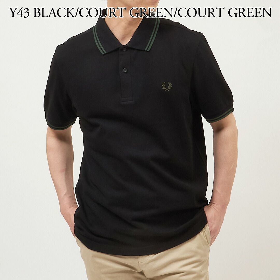フレッドペリー FRED PERRY メンズ 半袖ポロシャツ ワンポイント TWIN TIPPED FRED PERRY SHIRT M3600 Y30 DRKCR LECR LBL GR KARIMZIABAT_FR