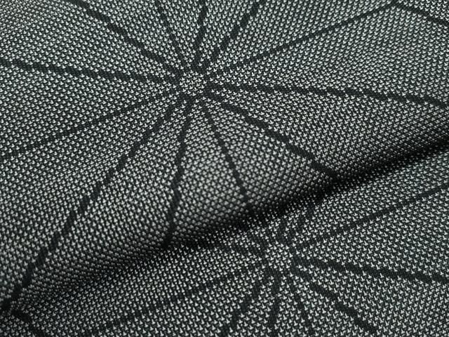 平和屋着物○本場大島紬 9マルキ 麻の葉文様 正絹 逸品 CAAS7092yc