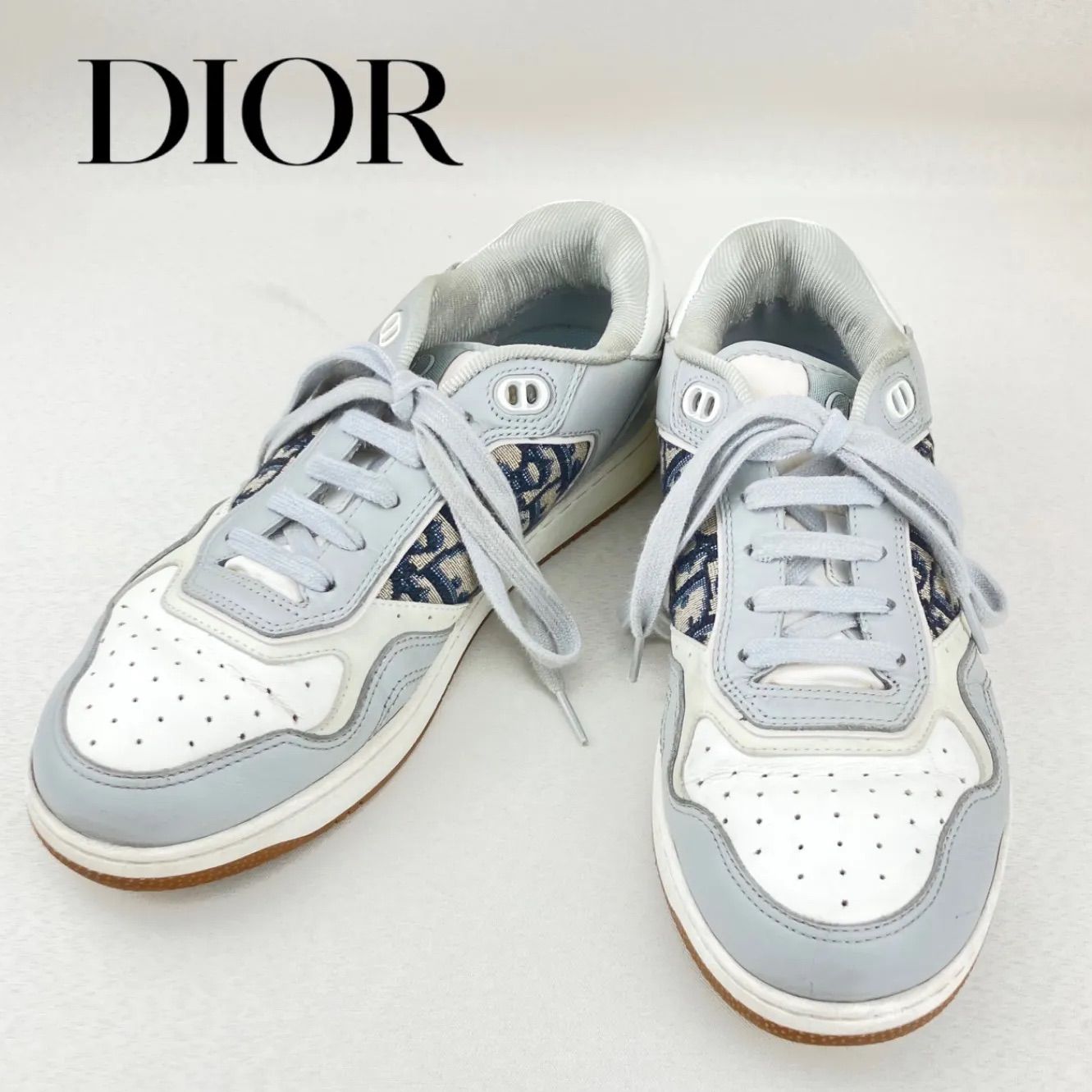 オープニング価格 人気【美品】DIOR ディオール B27 ロートップスニーカー スムースカーフスキン & ディオール オブリーク ジャカード  41size 26cm メンズ - メルカリ