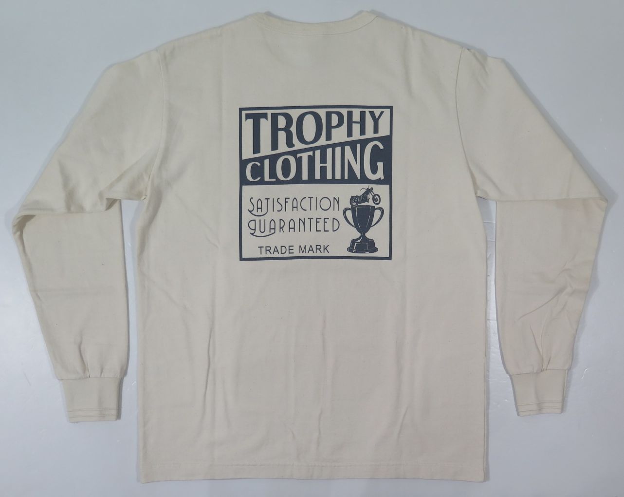 【トロフィークロージング】ボックスロゴ 長袖Tシャツ/ポケット付き TROPHY CLOTHING TR21AW-201 日本製【送料無料】