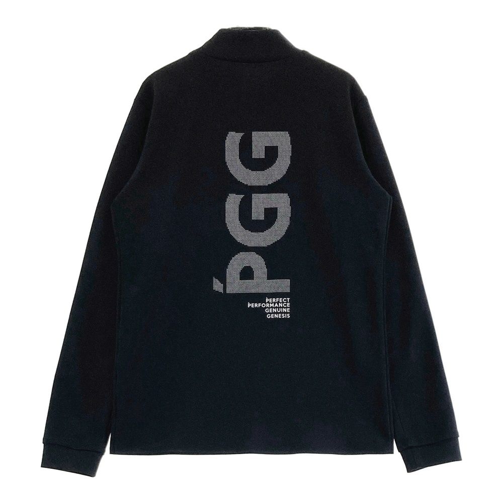 サイズ：1 PGG PEARLY GATES パーリーゲイツ 2024年モデル ハイネック 長袖Tシャツ  ブラック系 [240101421364] ゴルフウェア レディース ストスト サイズ：1 PGG PEARLY GATES パーリーゲイツ 2024年モデル