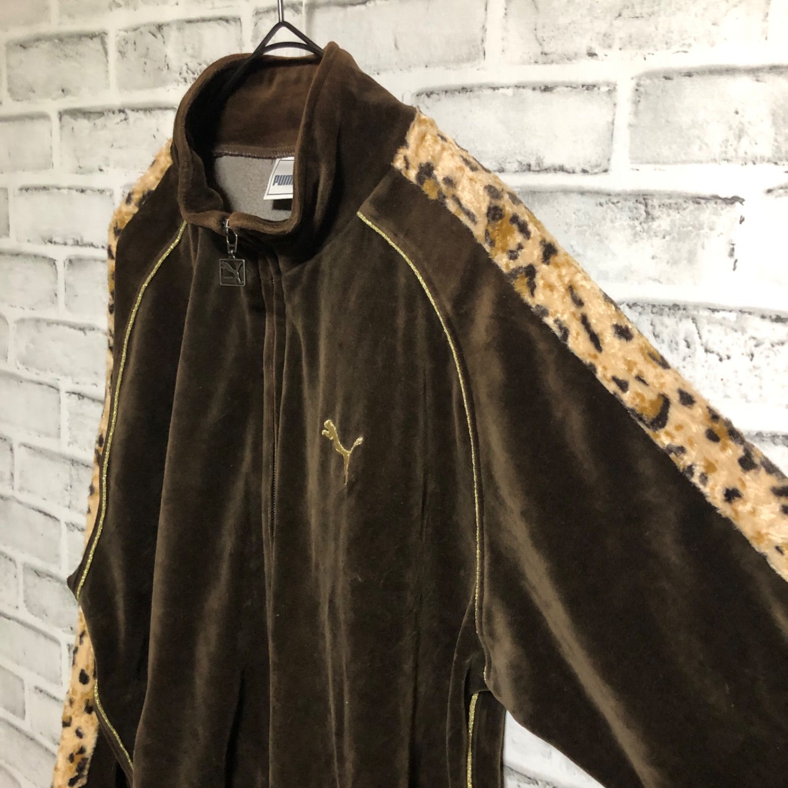 美品⭐️ビームス別注×PUMA ブラウンベロアトラックジャケット