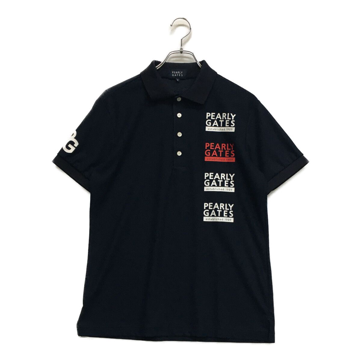 中古 メンズ パーリーゲイツ PEARLY GATES 半袖ポロシャツ 4(M