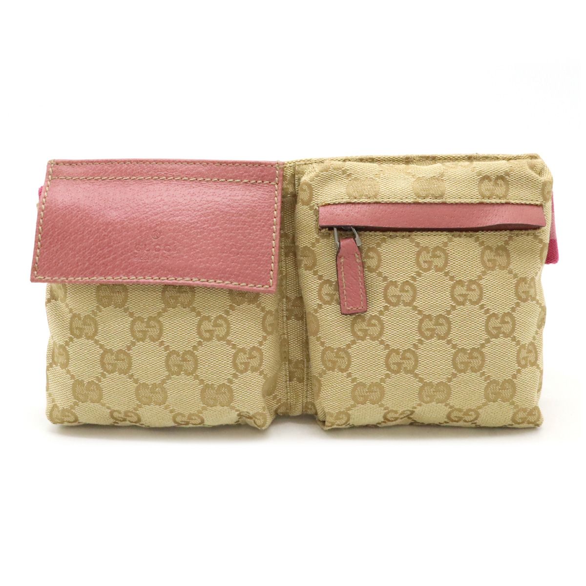 GUCCI グッチ GGキャンバス ウエストポーチ ウエストバッグ