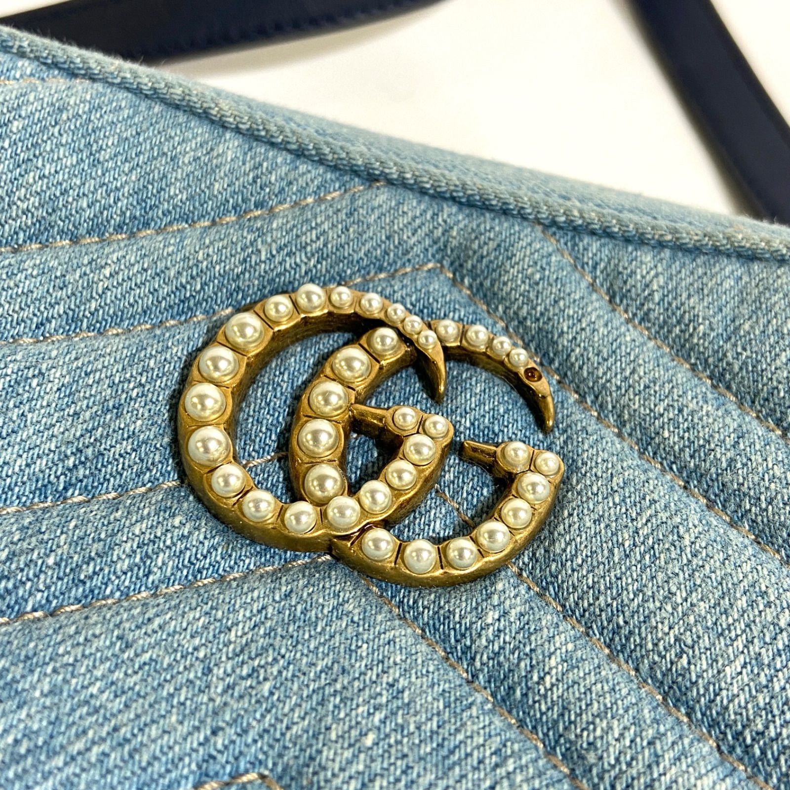 GUCCI グッチ GGマーモント ショルダーバッグ ポシェット 斜め