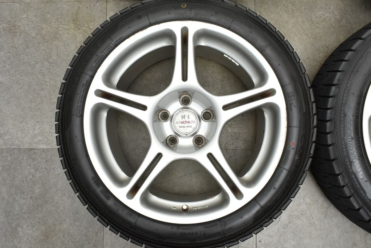 【希少品】アルティア ALTIA N1 RACING 17in 9J +20 PCD114.3 ナンカン CORSAFA 235/45R17 ...